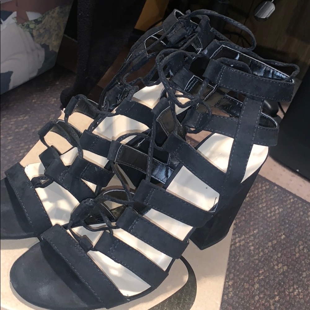 Comfortable Suede Block Heel